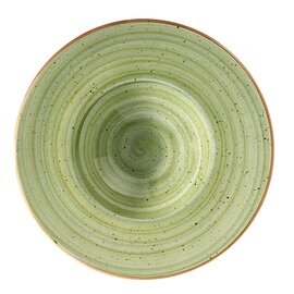 Teller tief AURA Banquet Therapy Porzellan 400 ml Premium Porcelain Ø 280 mm grün Produktbild