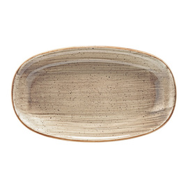 Platte AURA TERRAIN Gourmet oval Porzellan 192 mm x 111 mm Produktbild