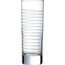 Restposten | Longdrinkglas FH22 Black Light Tubo, GV 22 cl, Ø 53 mm, H 152 mm, 235 gr., mit phosphorierendem Silikonband, reagiert auf Schwarzlicht Produktbild