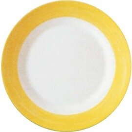 Teller flach Ø 254 mm BRUSH YELLOW Hartglas Produktbild