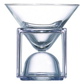 Cocktailset (Schale + Würfel) transparent, GV 21 cl, Ø 115 mm, H 110 mm, 253 gr. Produktbild
