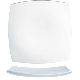 RESTPOSTEN | Teller flach DELICE WEISS | Hartglas weiß | quadratisch 266 mm  x 266 mm Produktbild