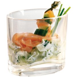 RESTPOSTEN | Amuse Gueule Glas EAT Ellipse XL 20 cl Glas mit Relief  Ø 87 mm|62 mm  H 76 mm Produktbild