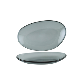 Platte VAGO GLASS oval Glas 210 mm x 130 mm Produktbild