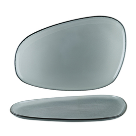 Platte VAGO GLASS oval Glas 390 mm x 250 mm Produktbild
