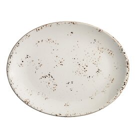 Platte oval Moove Porzellan weiß | 310 mm  x 240 mm Produktbild