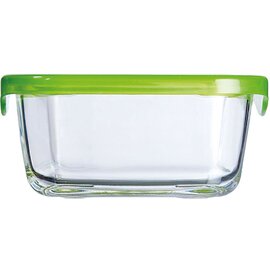 Vorratsbehälter KEEP N BOX mit Deckel grün transparent 0,36 ltr  L 114 mm  B 114 mm  H 53,5 mm Produktbild