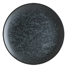 Teller flach ENVISIO VESPER Gourmet Porzellan schwarz matt Ø 300 mm Produktbild
