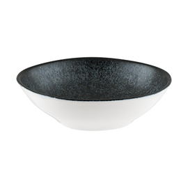 Schale ENVISIO VESPER Vago 560 ml Premium Porcelain schwarz oval | 180 mm x 162 mm H 55 mm Produktbild