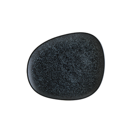 Teller flach ENVISIO VESPER Vago Porzellan schwarz oval | 190 mm x 153 mm Produktbild