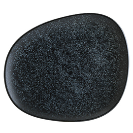 Teller flach ENVISIO VESPER Vago Porzellan schwarz oval | 330 mm x 275 mm Produktbild