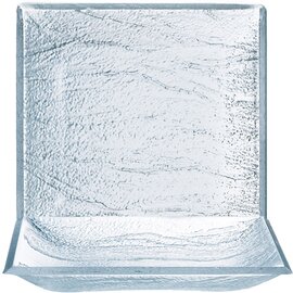 RESTPOSTEN | Teller MINERALI | Hartglas transparent | quadratisch 110 mm  x 110 mm Produktbild