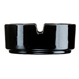 Stapelascher Glas schwarz  Ø 85 mm  H 36 mm Produktbild