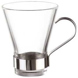 RESTPOSTEN | Teetasse YPSILON 32 cl Glas mit Metallhalter  H 111 mm Produktbild