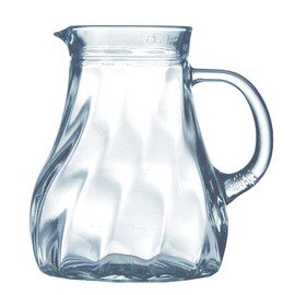 Karaffe SALZBURG Glas mit Relief Eichmaß 0,2 ltr H 102 mm Produktbild