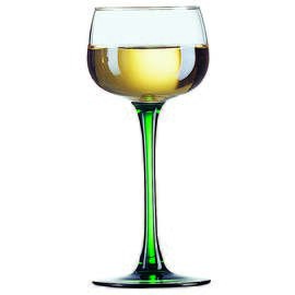 Vin du Rhin, Elsassweinglas, m.grünem Fuß, GV 15,5, cl., glatt, Ø 73 mm, H 162 mm Produktbild