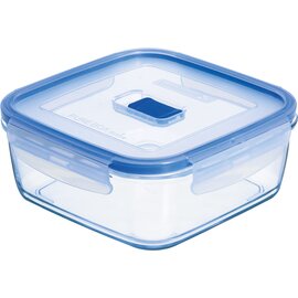 Vorratsbehälter PURE BOX ACTIVE mit Deckel transparent blau 1,22 ltr  L 169,5 mm  B 169,5 mm  H 65,5 mm Produktbild