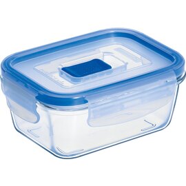 Vorratsbehälter PURE BOX ACTIVE mit Deckel transparent blau 0,38 ltr  L 134 mm  B 99 mm  H 53,5 mm Produktbild