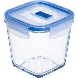 Vorratsbehälter PURE BOX ACTIVE mit Deckel transparent blau 0,75 ltr  L 114 mm  B 114 mm  H 110 mm Produktbild