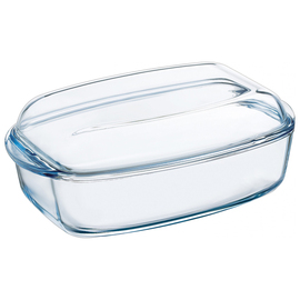 Bräter aus Borosilikatglas mit Deckel 6,7 ltr Produktbild