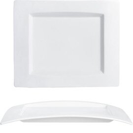 Teller MERA Porzellan weiß rechteckig | 210 mm  x 180 mm Produktbild