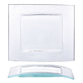 Platte, flach, "MERA", Glas, transparent, 310 x 270 mm, H 24 mm Produktbild