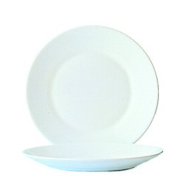 Teller flach, tariert, Restaurant Uni weiss, Ø 195 mm, H 22 mm, (gleichgewichtiger Teller  mit einer Schwankungsbreite von +/- 5 Gramm) Produktbild