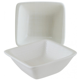 Schale IKAT WHITE Moove Premium Porcelain weiß rechteckig | 90 mm x 80 mm H 30 mm Produktbild