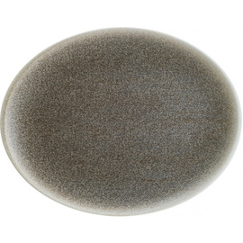 Platte LUCA WOOD Moove Porzellan oval | 310 mm x 240 mm Produktbild