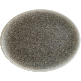 Platte LUCA WOOD Moove oval Porzellan 310 mm x 240 mm Produktbild