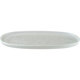 Platte flach HYGGE LUNAR WHITE Porzellan weiß oval | 360 mm x 175 mm Produktbild