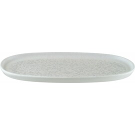 Platte HYGGE LUNAR WHITE Lunar White oval Porzellan 360 mm x 175 mm Produktbild