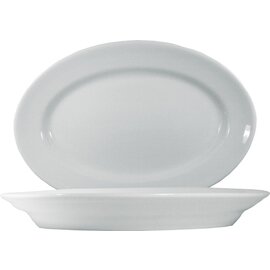 Platte TIVOLI Porzellan weiß oval | 385 mm  x 260 mm Produktbild