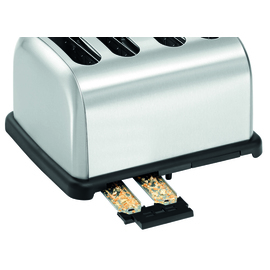 Toaster TBRB40 Edelstahl | 4-schlitzig inkl. 2 Brötchenaufsätze Produktbild 2 S