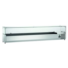 Kühlaufsatz GL4 10 x 1/4 GN 230 Volt | 13 Stege in 2 Größen | 10 Behälter GN 1/4 - 150 mm Produktbild