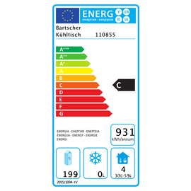 Kühltisch S2T2-150 452 Watt 199 ltr | 2 Flügeltüren | 2 Schubladen Produktbild 1 S