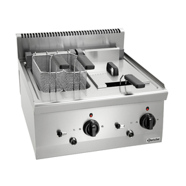 Elektro-Fritteuse 2 Becken | 2 x 8 ltr | 400 Volt Produktbild