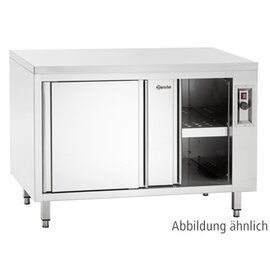 Wärmeschrank Aufkantungsart 40 mm hinten | 1400 mm  x 700 mm  H 850 mm Produktbild