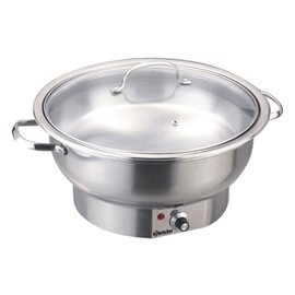 Elektro-Chafing Dish abnehmbarer Deckel 230 Volt 500 Watt 3,8 ltr  Ø 300 mm  H 220 mm Produktbild