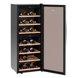 Weinkühlschrank 2Z 126 FL schwarz  | Glastür Produktbild