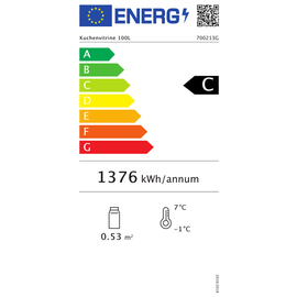 Kuchenvitrine 100 ltr 230 Volt | 4 Borde Produktbild 1 L