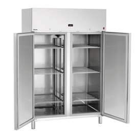 Tiefkühlschrank GN 2/1 | 1400 ltr edelstahlfarben | Umluftkühlung Produktbild 1 S