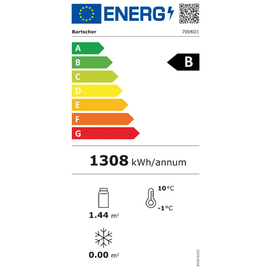 Glastürenkühlschrank 1400 GN210 | 922,0 ltr silber | Umluftkühlung Produktbild 1 S