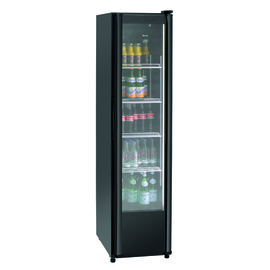 Glastürkühlschrank 300L schwarz | Glas-Flügeltür | Umluftkühlung Produktbild