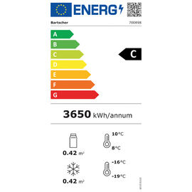 Kühl-Gefrierkombination 430L schwarz | Umluftkühlung Produktbild 1 L