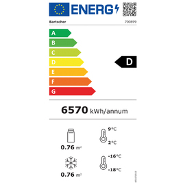 Kühl-Gefrierkombination 820L schwarz | Umluftkühlung Produktbild 1 S