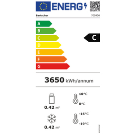 Kühl-Gefrierkombination | KTK1-122 | schwarz | 430,0 ltr Produktbild 1 L