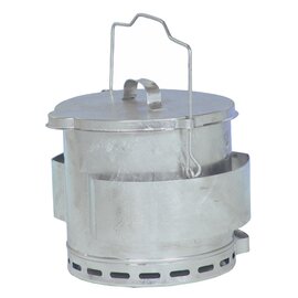Fett-Entsorgungsbehälter mit Deckel mit Ausguss Stahlblech 12 ltr  Ø 280 mm  H 450 mm Produktbild
