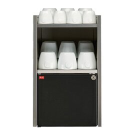 23824 Milchkühlschrank, Tassenwärmer, zu Melitta® bar-cube II, für ca. 4 ltr. Milch, abschließbar, Fassungsvermögen ca. 42 - 80 Tassen, links angebaut Produktbild