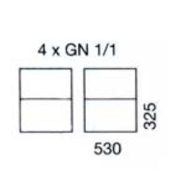 Tablett-Abräumwagen 2/28 GN TAWALU  | 325 x 530 mm  H 1450 mm | Bordabstand 150 mm Produktbild